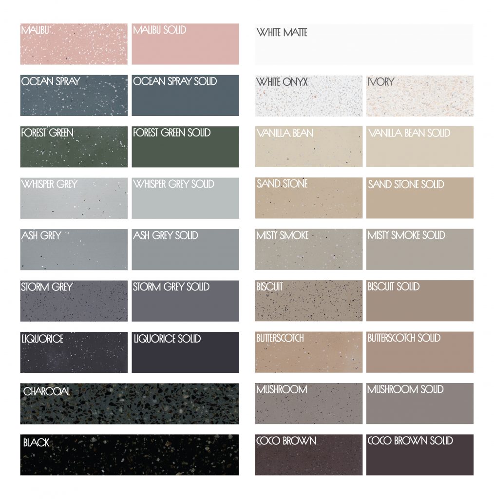 New and trending stone colours of 2024