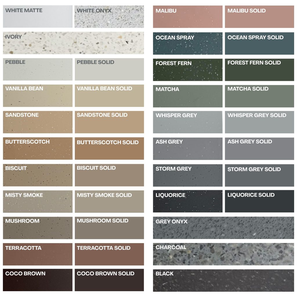 New and trending stone colours of 2024